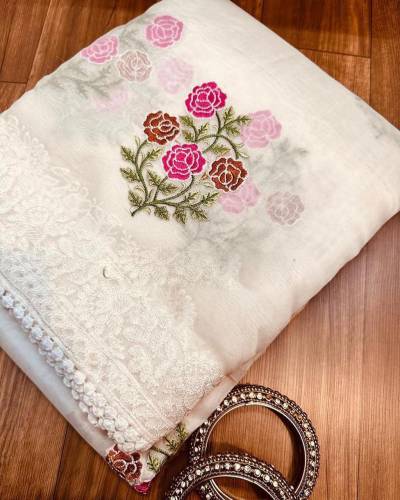 ANUSHKA BY RAA ORGANZA SAREE WHOLESALER IN INDIA